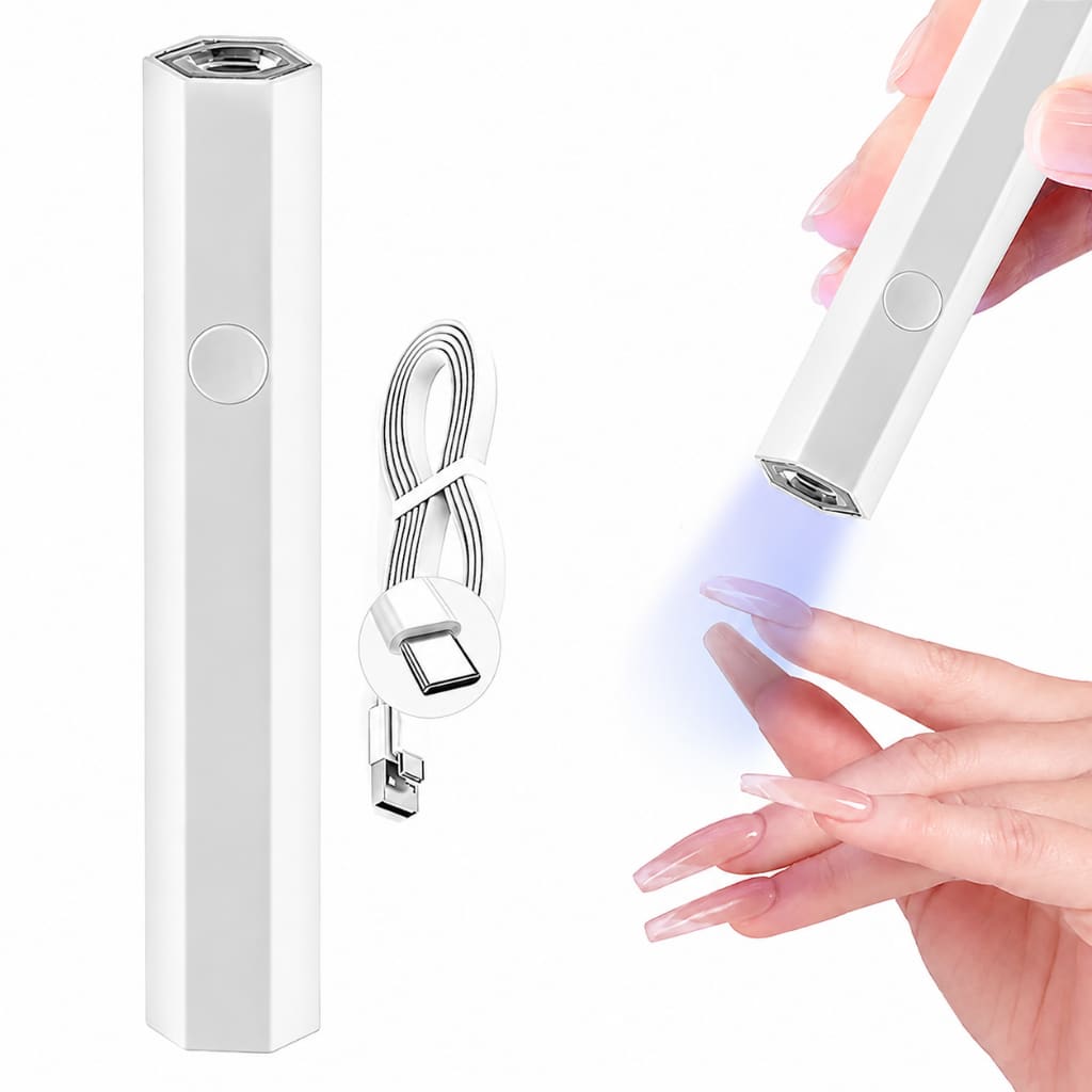 Lâmpada Led UV Unha Esmalte Em Gel Portátil , Usb Recarregável Seca Unha Gel ，Lâmpada Plug-in Para Arte Em Unhas